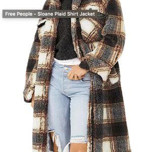 Free People Sloane Plaid Shirt Jacket